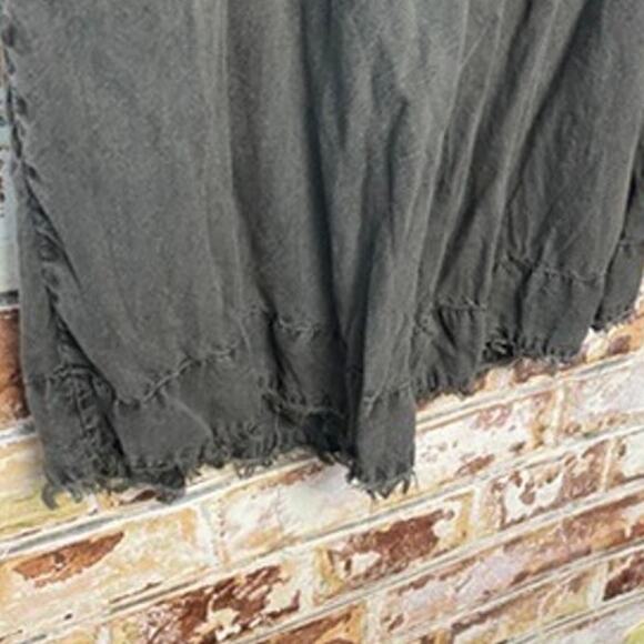 Anthropologie Cloth & Stone Pure Tencel Strapless Cropped Raw Hem Jumpsuit - Picture 12 of 12